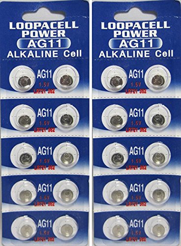 LOOPACELL 20 X AG11 Alkaline Button Cell Batteries