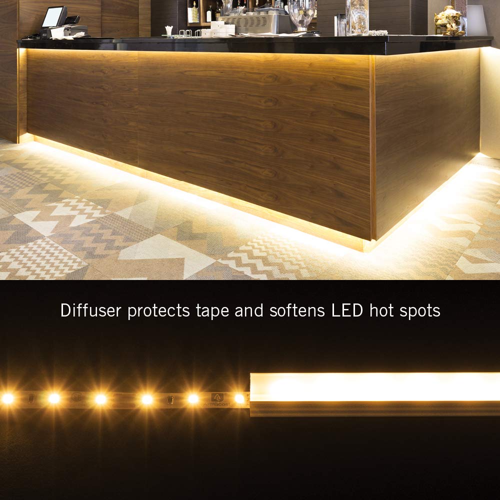 Armacost Lighting Deep Surface Mount LED Tape Light Accessory Pack - Grey, 960004