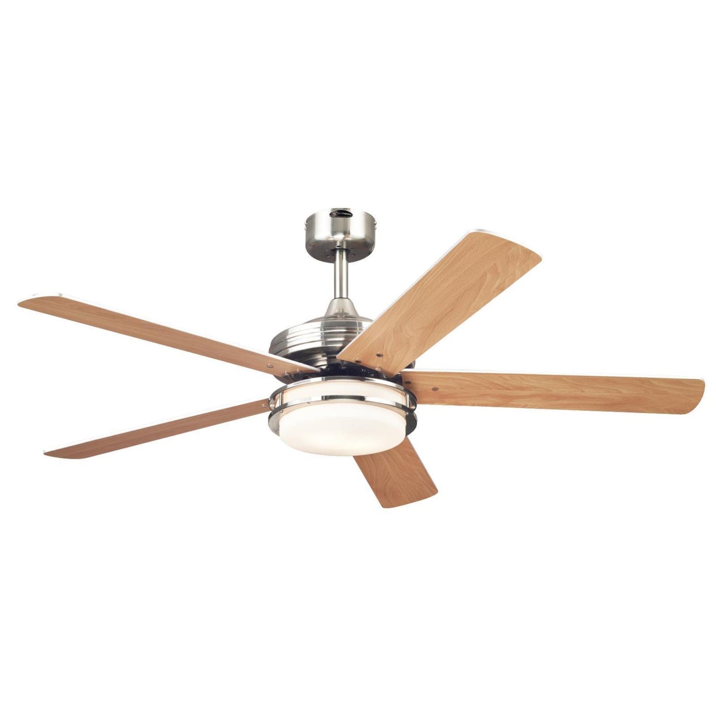 Westinghouse Castle LED Ceiling Fan with Light, 52-Inch, Brushed Nickel