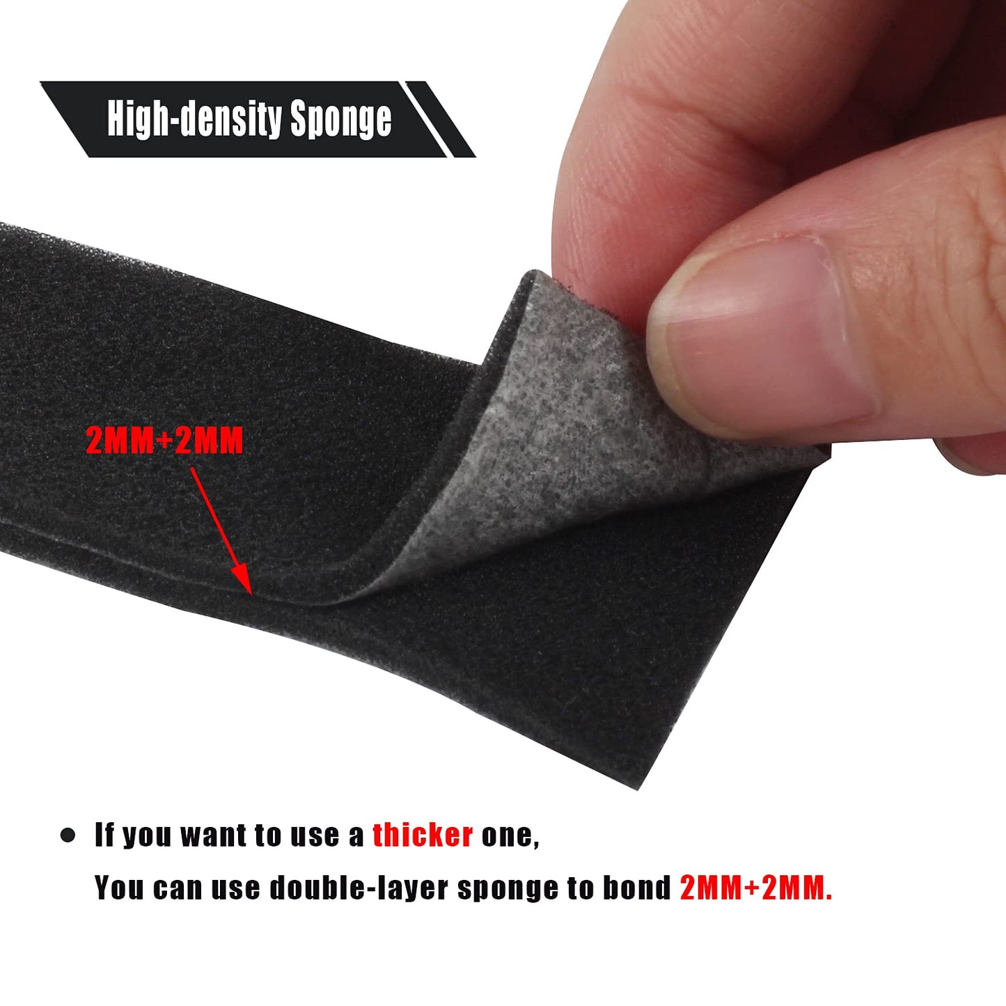 Light Leak Proof Sponge High Density Foam Film Camera Replacement Light Seal Foam with Tongs for 120 135 Film Camera Large Format Camera Film Camera
