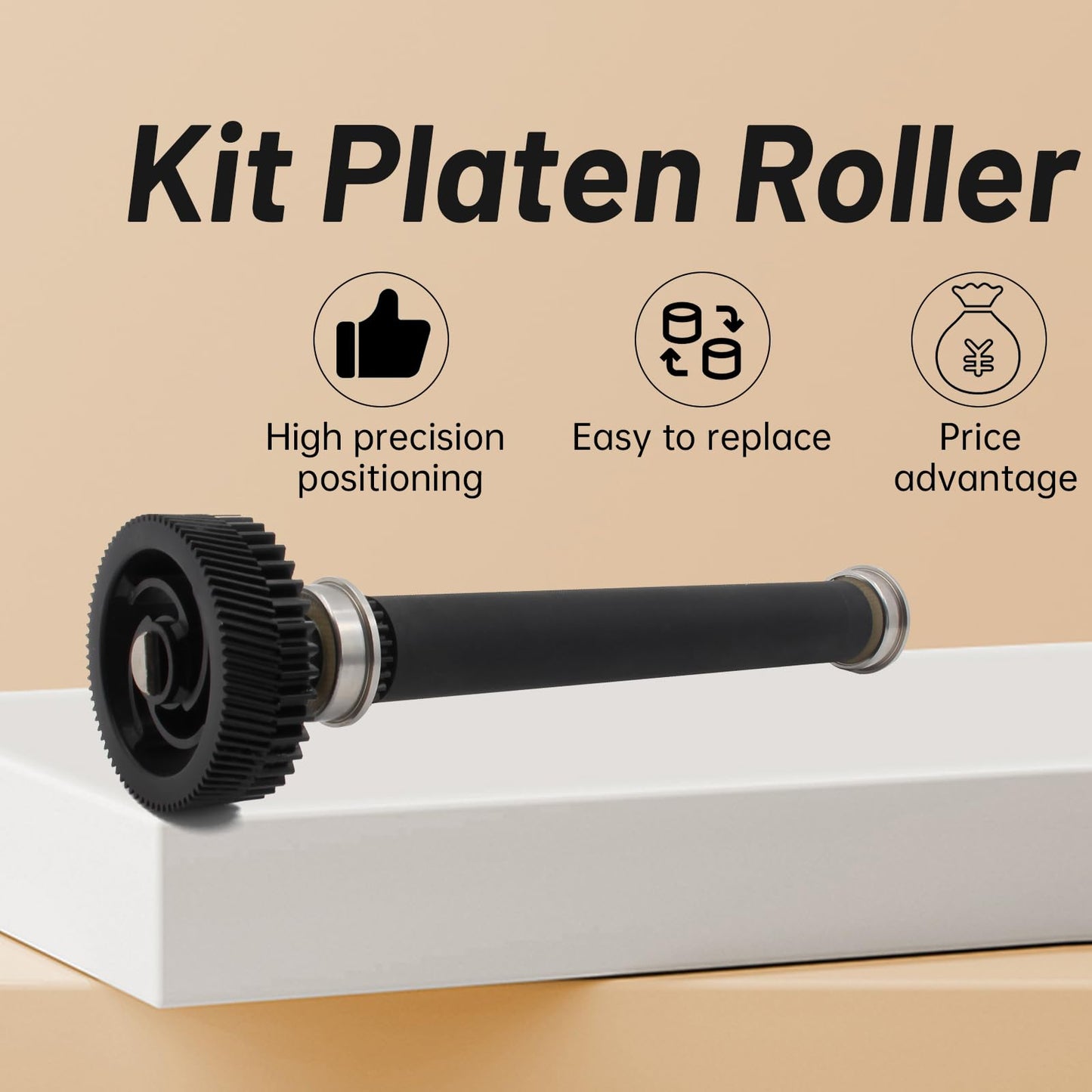 ROL15-2761-04 Kit Platen Roller for Datamax I-Class I-4212E I-4310E I-4606E I-4208 I-4308 I-4212 Thermal Printer 4-Inch