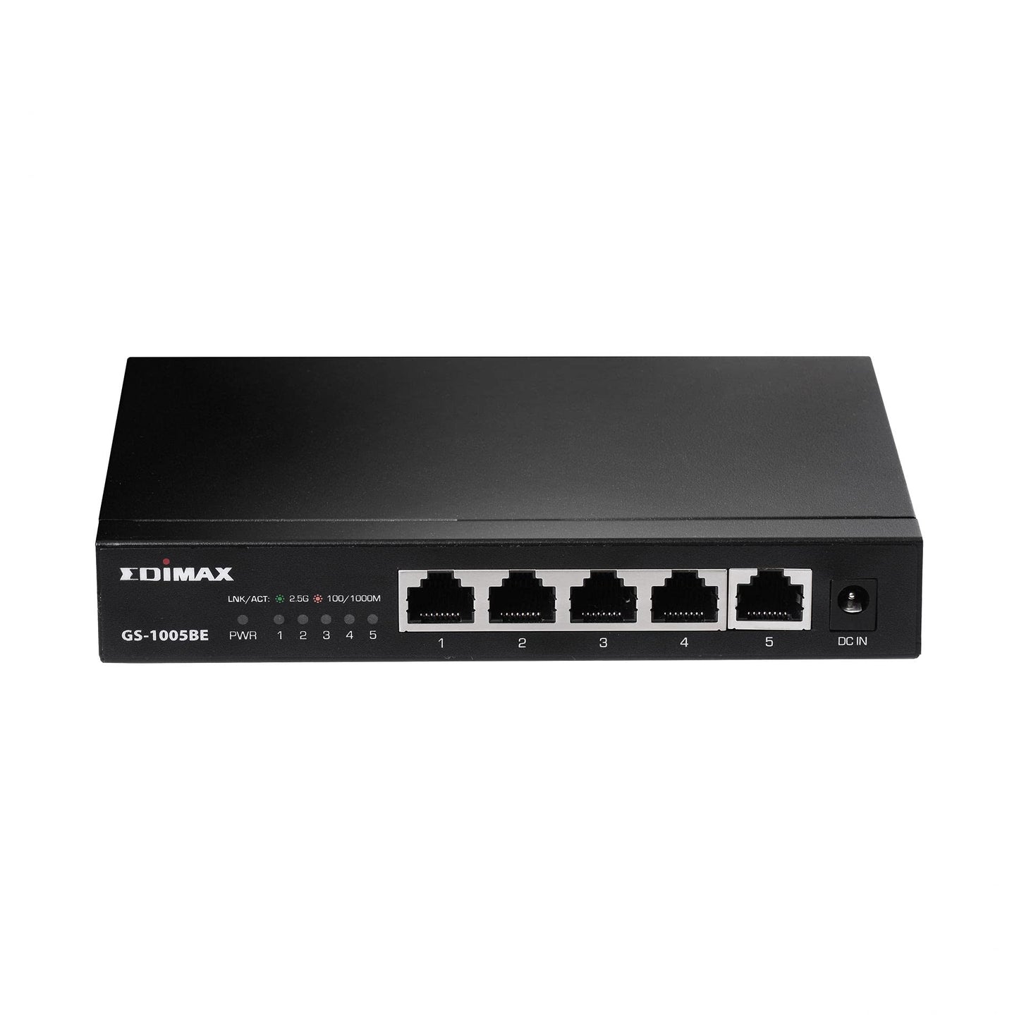 EDiMAX 2.5Gbps Ethernet 5-Port Switch. 2500/1000/100Mbps. Metal Chassis, Wall-mountable, Designed for NAS and workstations, Works with CAT5E