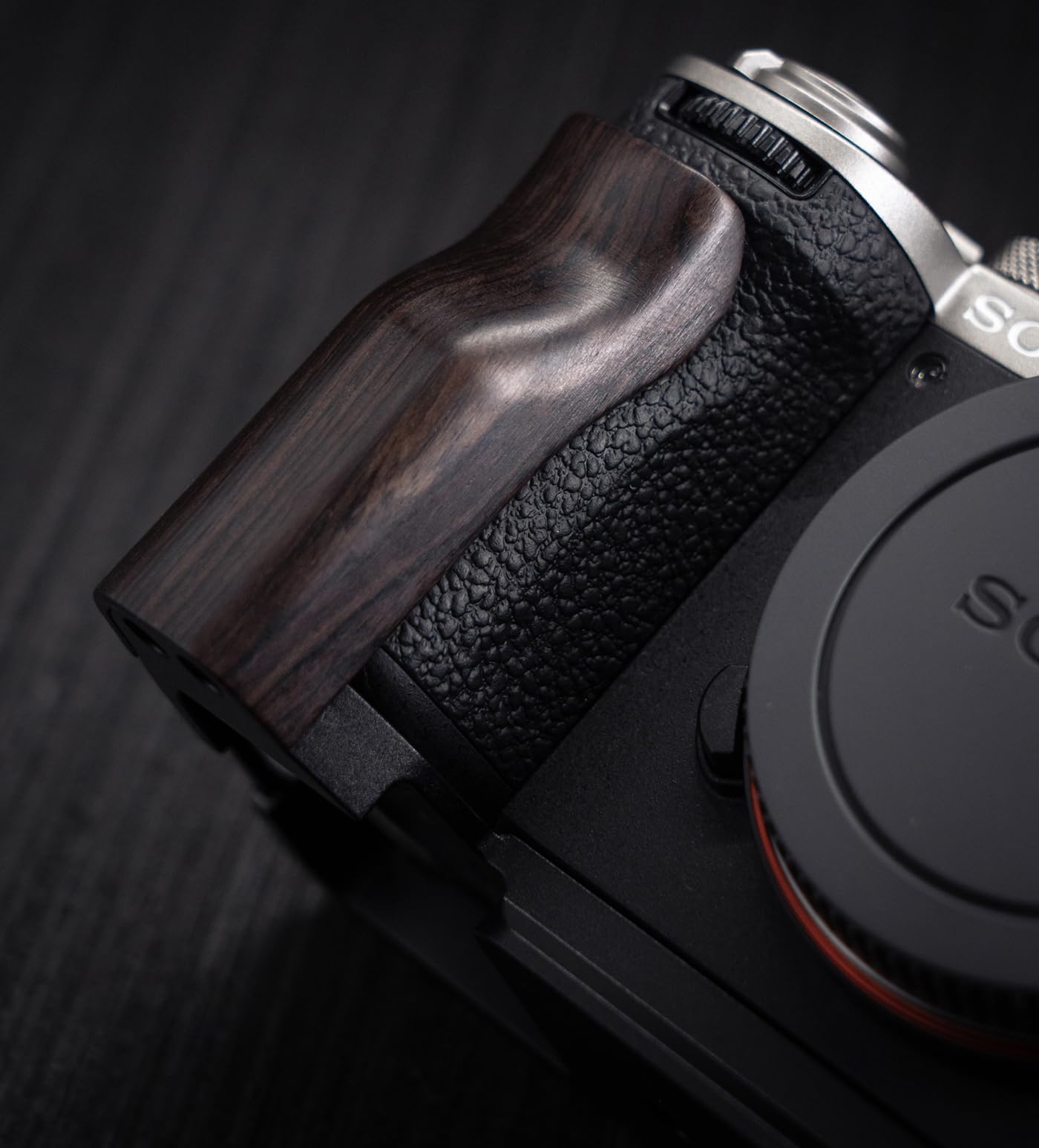 Iborrys L-Shaped Camera Handle ?Compatible with Sony A7C2 A7CR Alpha 7C2R 7C2 Camera ?Precious Vintage Solid Wood | Handcrafted by Experienced