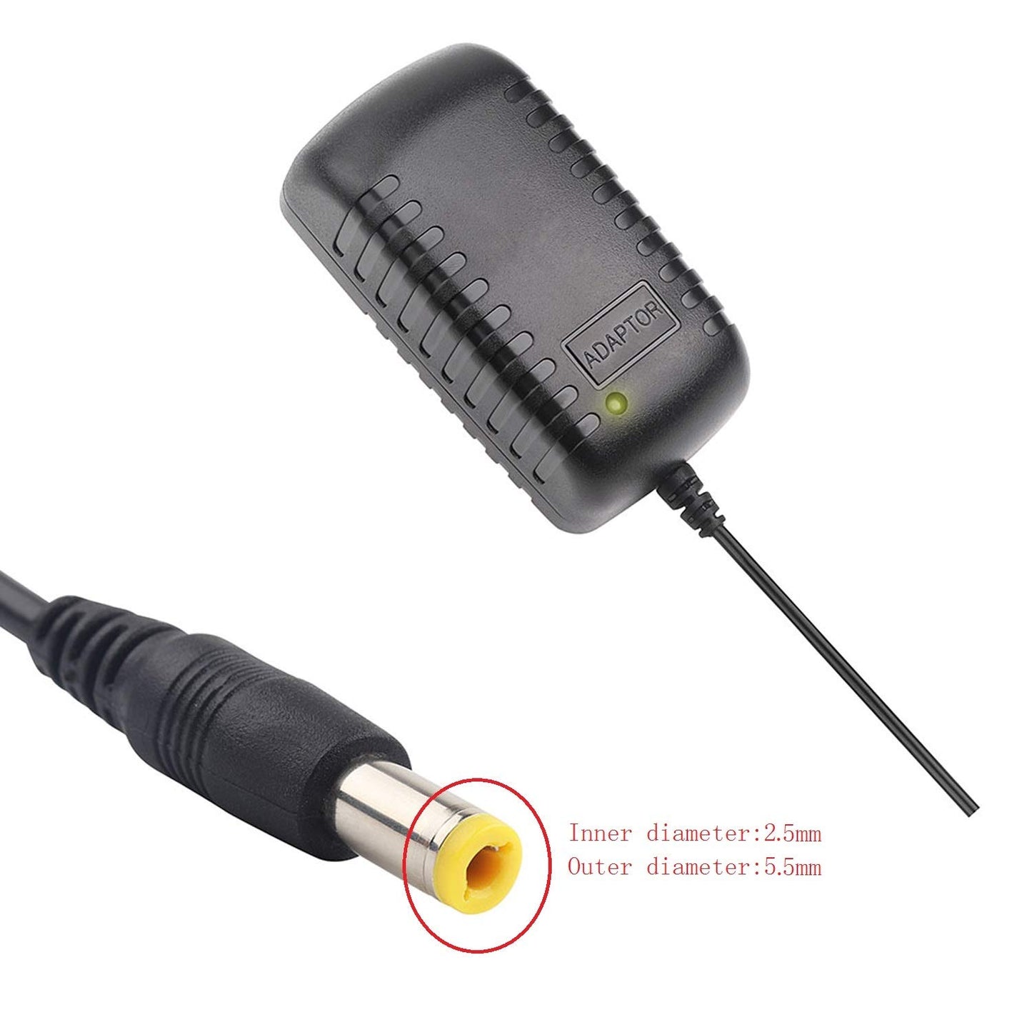 Molshine Compatible for Brother P-Touch Label Maker AD24 AD-24 PT-D210 PT-D200 PT-1880 PT-2730 PT-1230 PT-1290 9V AC DC Power Supply Adapter ((4.9ft))