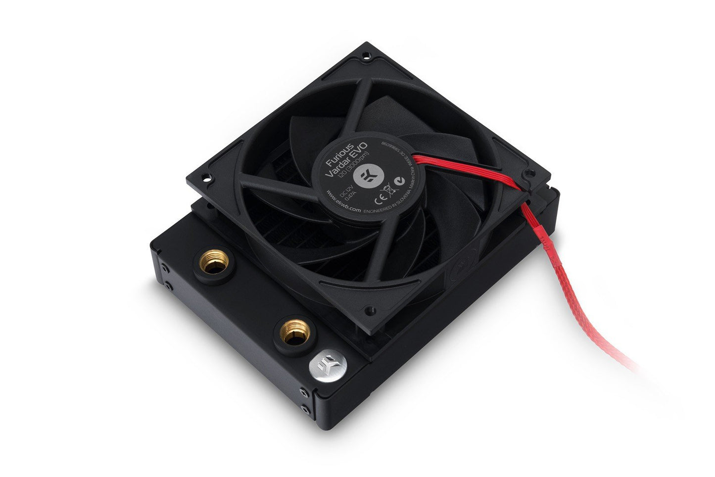 EKWB EK-Furious Vardar EVO 120 PWM 120mm Fan, 3000 RPM, 2-Pack