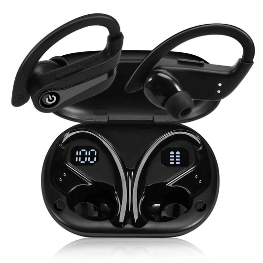 UrbanX Challenger Series Sports Earphones Wireless Bluetooth with Built-in Mic, 200H Playtime, Immersive Sound, Quick-Pair, Secure Fit, IPX7…