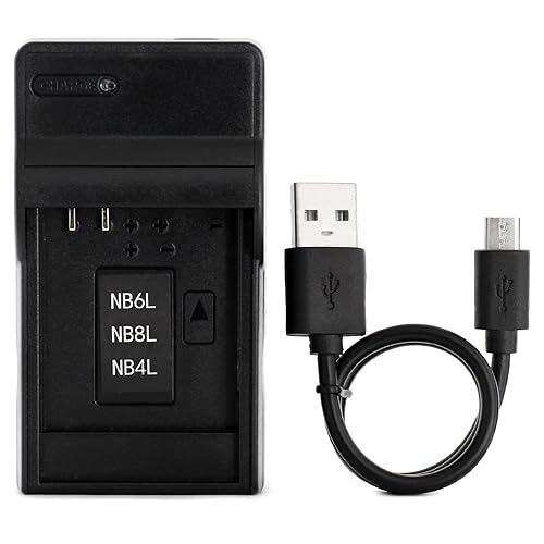 Norifon NB-4L USB Charger for Canon PowerShot SD750 SD780 is SD1000 SD1100 is SD1400 is A2200 A3100 is, IXY Digital 60, IXUS 220 HS, Digital IXUS 70
