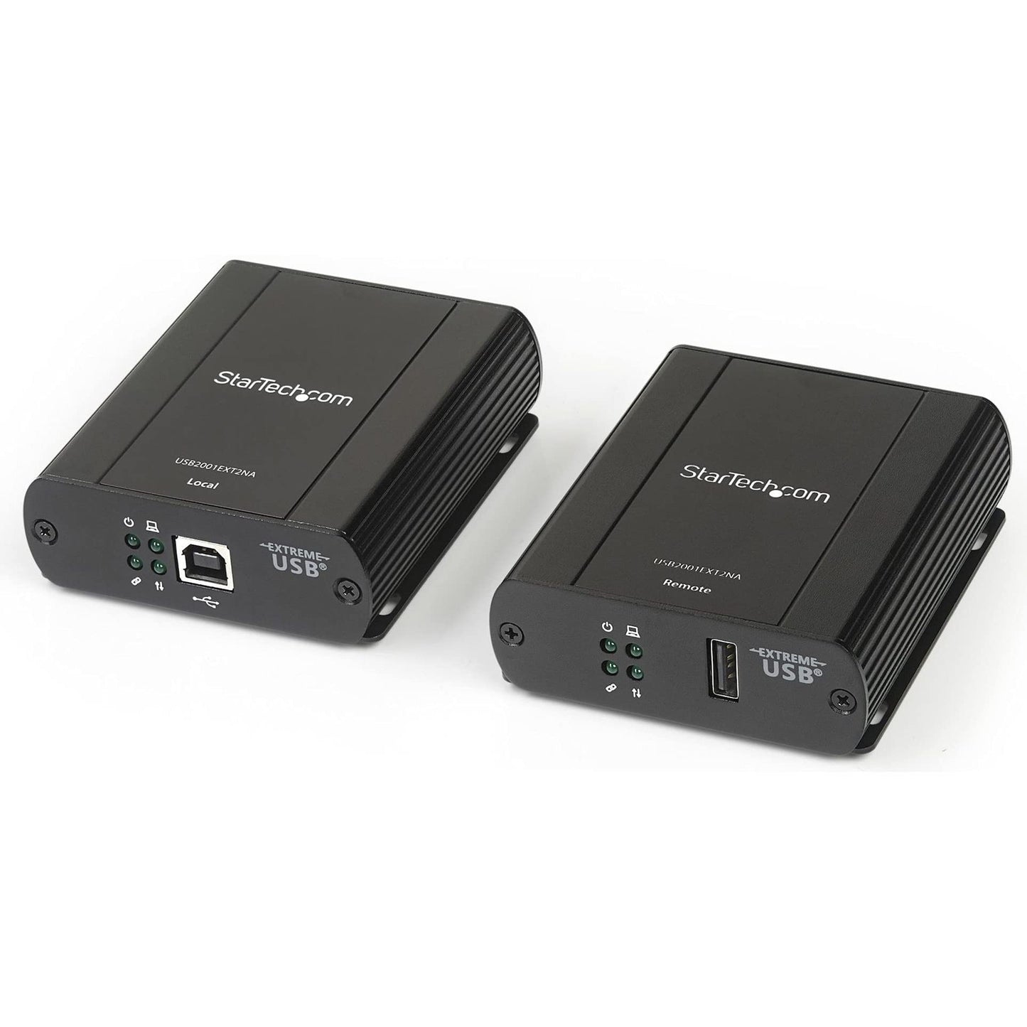 StarTech.com USB 2.0 Extender Over Cat5/Cat5e/Cat6 Ethernet Cable (RJ45) - 330ft/100m Industrial USB Extender Adapter Kit w/ESD Protection & Metal