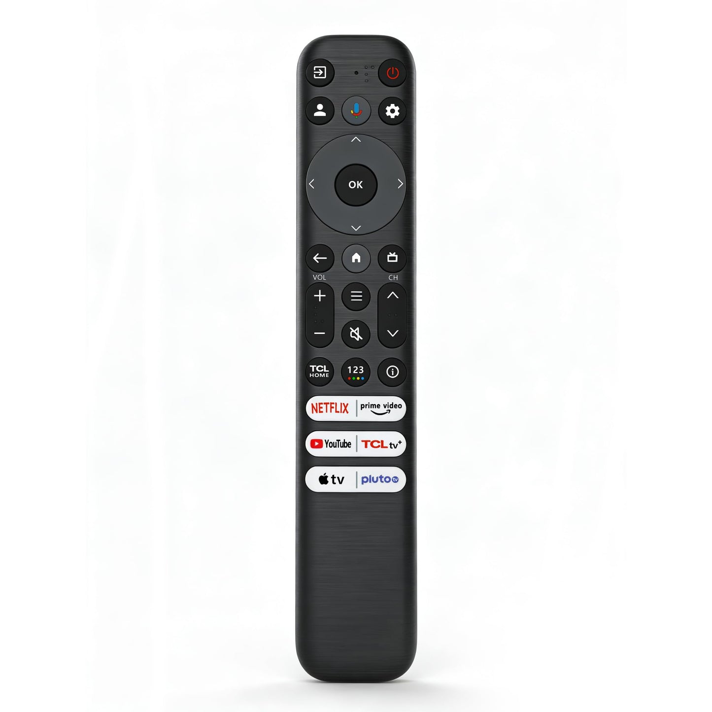 RC813 Remote Control Compatible with TCL Google TV LED QLED 4K UHD Smart TVs Replacement S4 S5 Q6 QM7 Series, 40ft Range, Netflix Shortcut Large