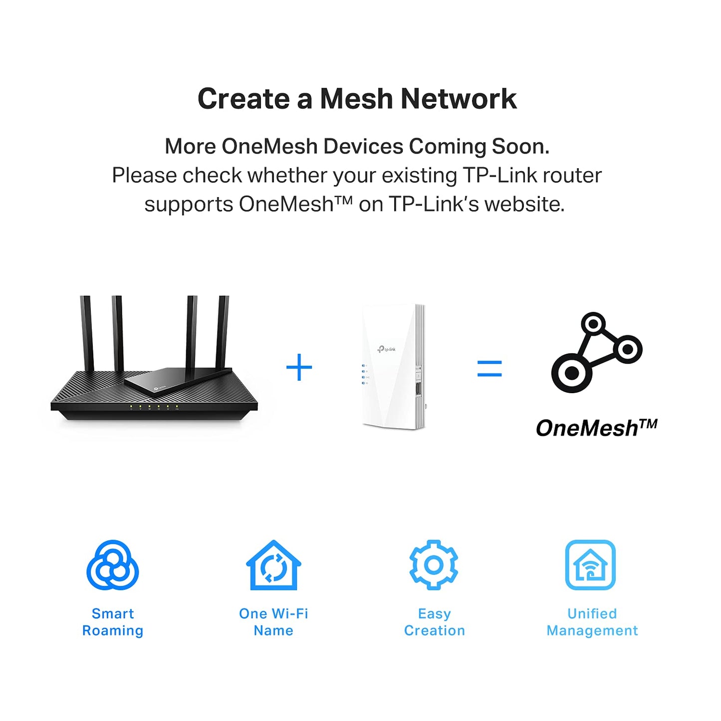 TP-Link AX1500 WiFi Extender Internet Booster(RE500X), WiFi 6 Range Extender Covers up to 1500 sq.ft and 25 Devices,Dual Band, AP Mode w/Gigabit Port