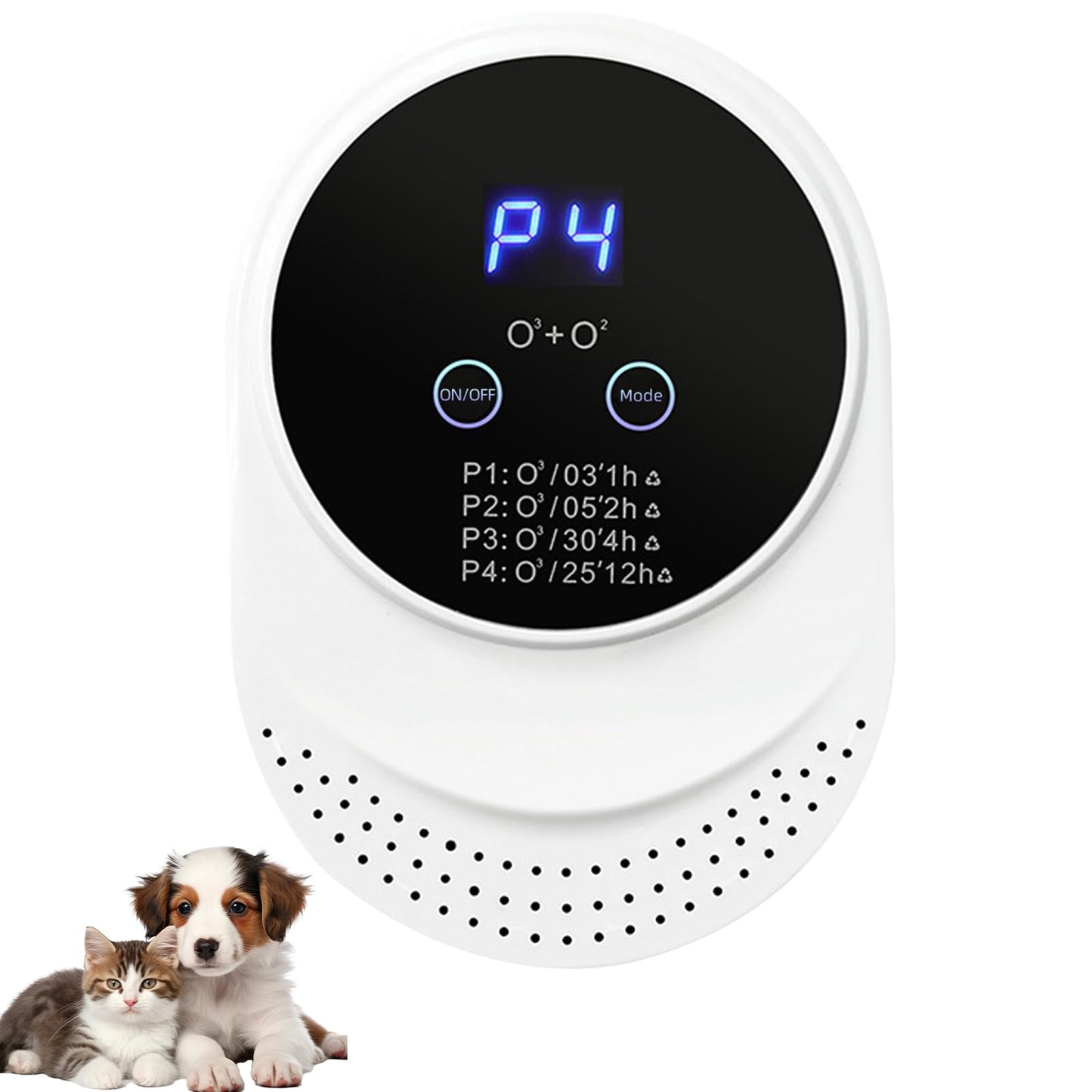 Ozone Odor Eliminator for Strong Odor Plug in Air Fresheners for Home 99% Cat Litter Deodorizer Ionizer Air Purifier Ozone for Bedroom Toilet Kitchen