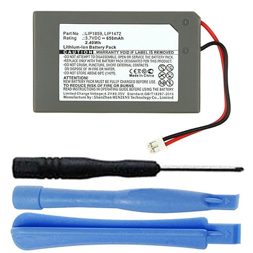 MPF Products LIP1472 LIP1859 Battery Pack Replacement Compatible with Sony PlayStation 3 PS3 SIXAXIS Wireless Controller with Installation Tools