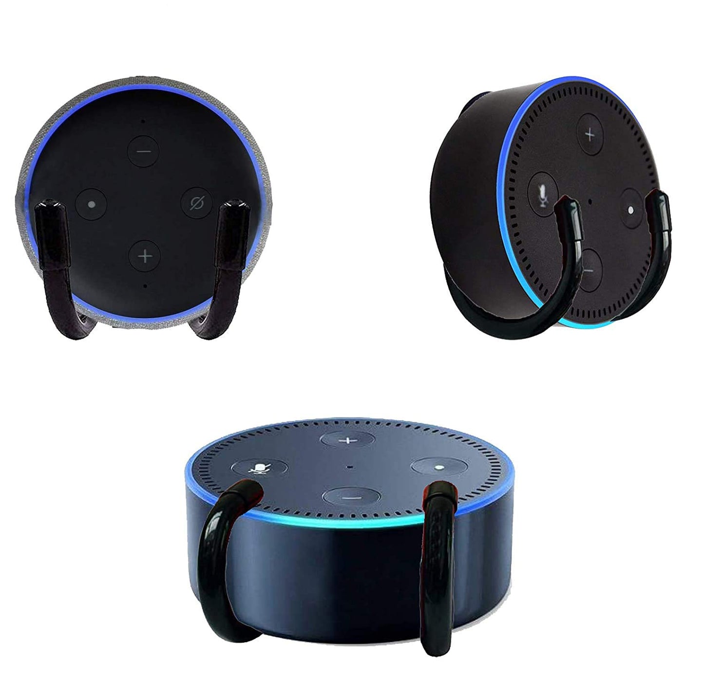 1 Pack Adjustable Metal Rack Wall Mount Stand Holder Bracket Hanger for Echo Dot (1st Gen) Echo Dot (2nd Gen) Echo Dot (3rd Gen) - No Echo Included