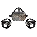 MightySkins Carbon Fiber Skin for Oculus Quest - Gray Wood | Protective, Durable Textured Carbon Fiber Finish | Easy to Apply, Remove, and Change