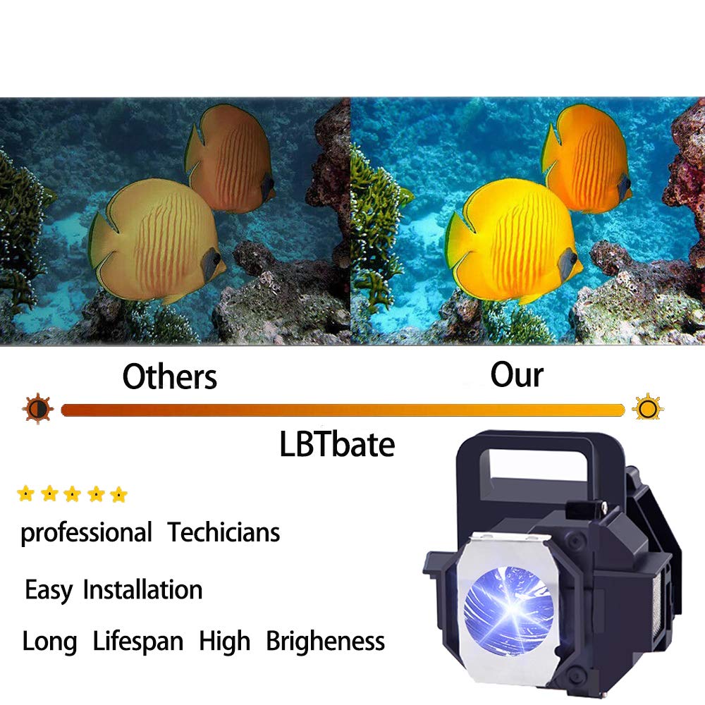 LBTbate for ELPLP49 Replacement Projector Lamp Bulb for Epson PowerLite Home Cinema 8350 8345 8500UB 8700UB 8100 6100 6500UB 7100 7500UB V13H010L49