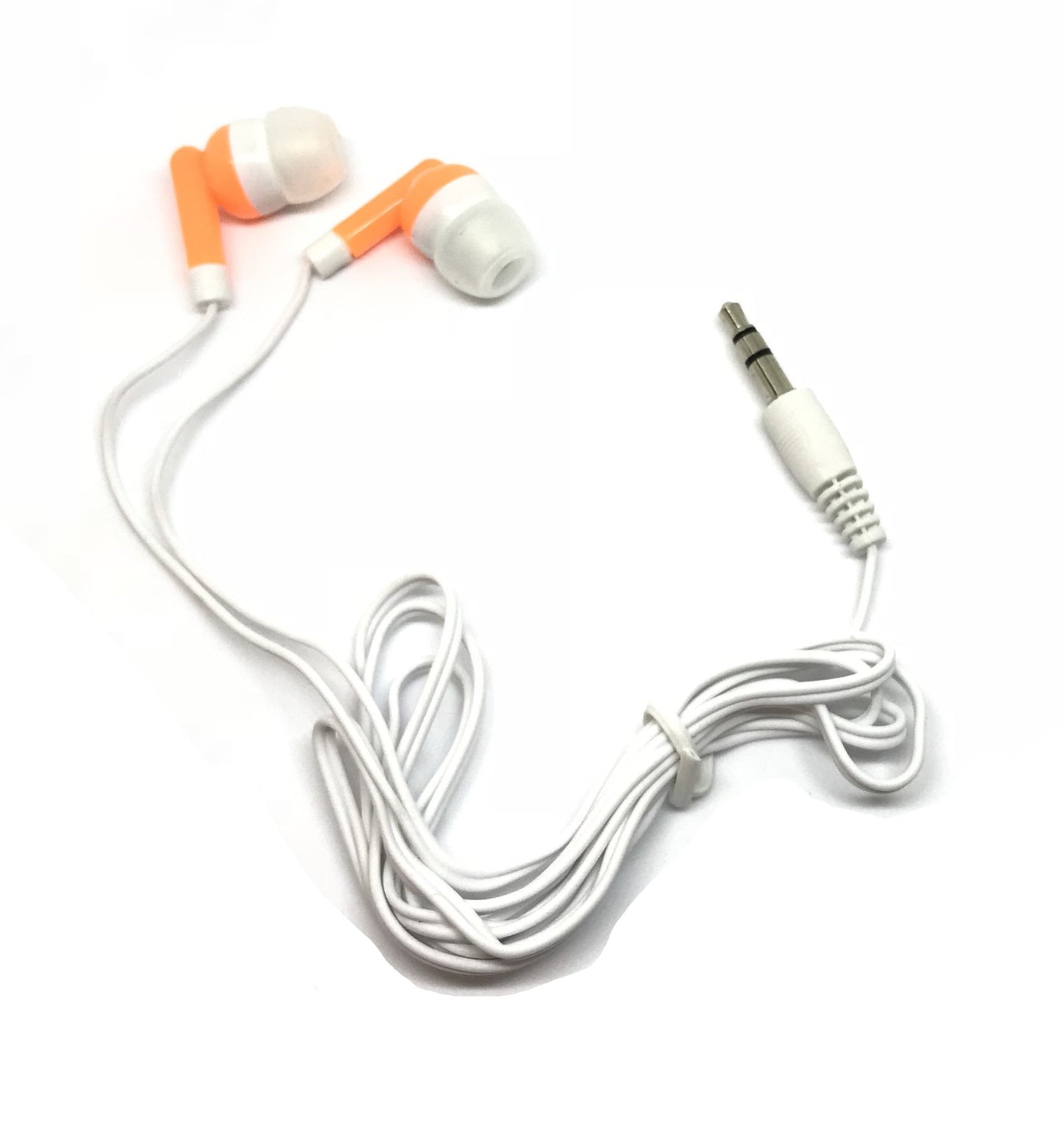 TFD Supplies Wholesale Bulk Earbuds Headphones 200 Pack for iPhone, Android, MP3 Player - Mixed Colors