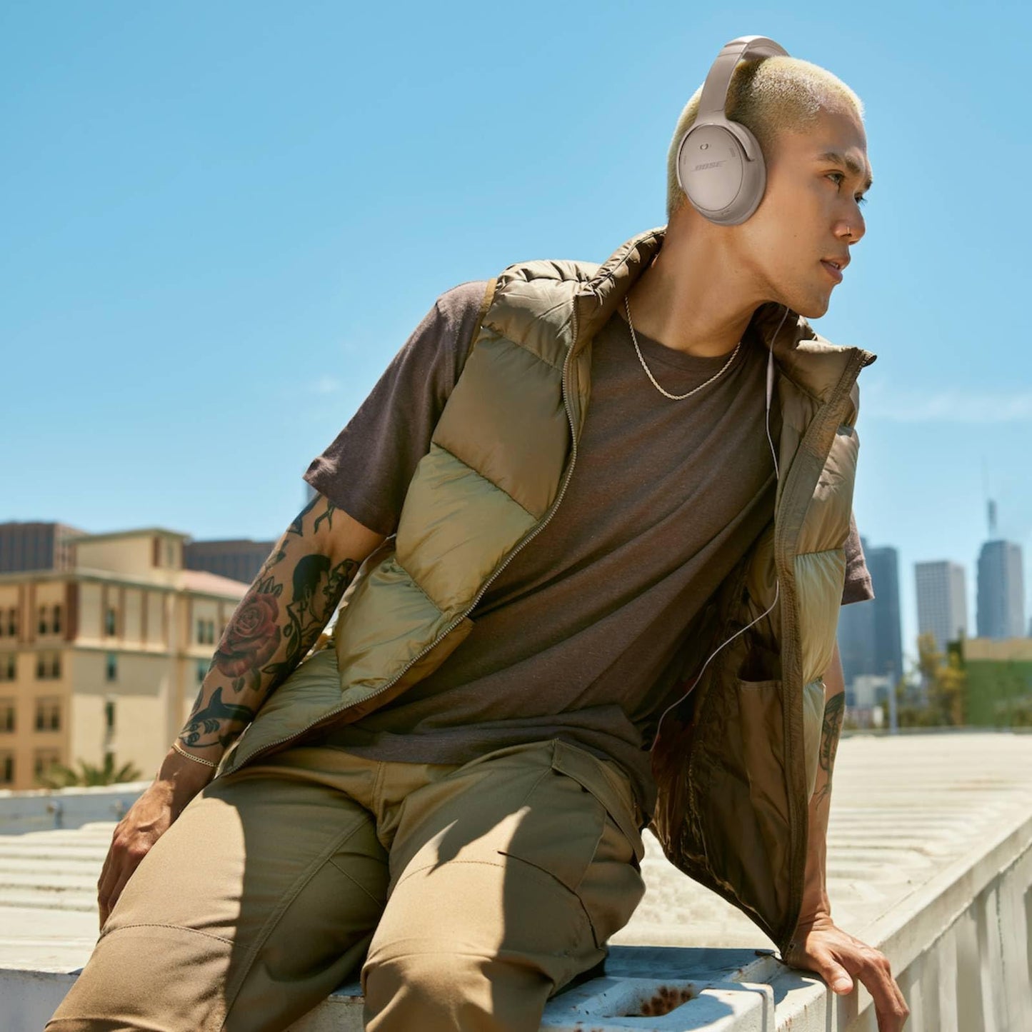 Bose QuietComfort Headphones - Wireless Bluetooth Headphones, Active Over Ear Noise Cancelling and Mic, USB-C Charging, Deep Bass, Up to 24 Hours…