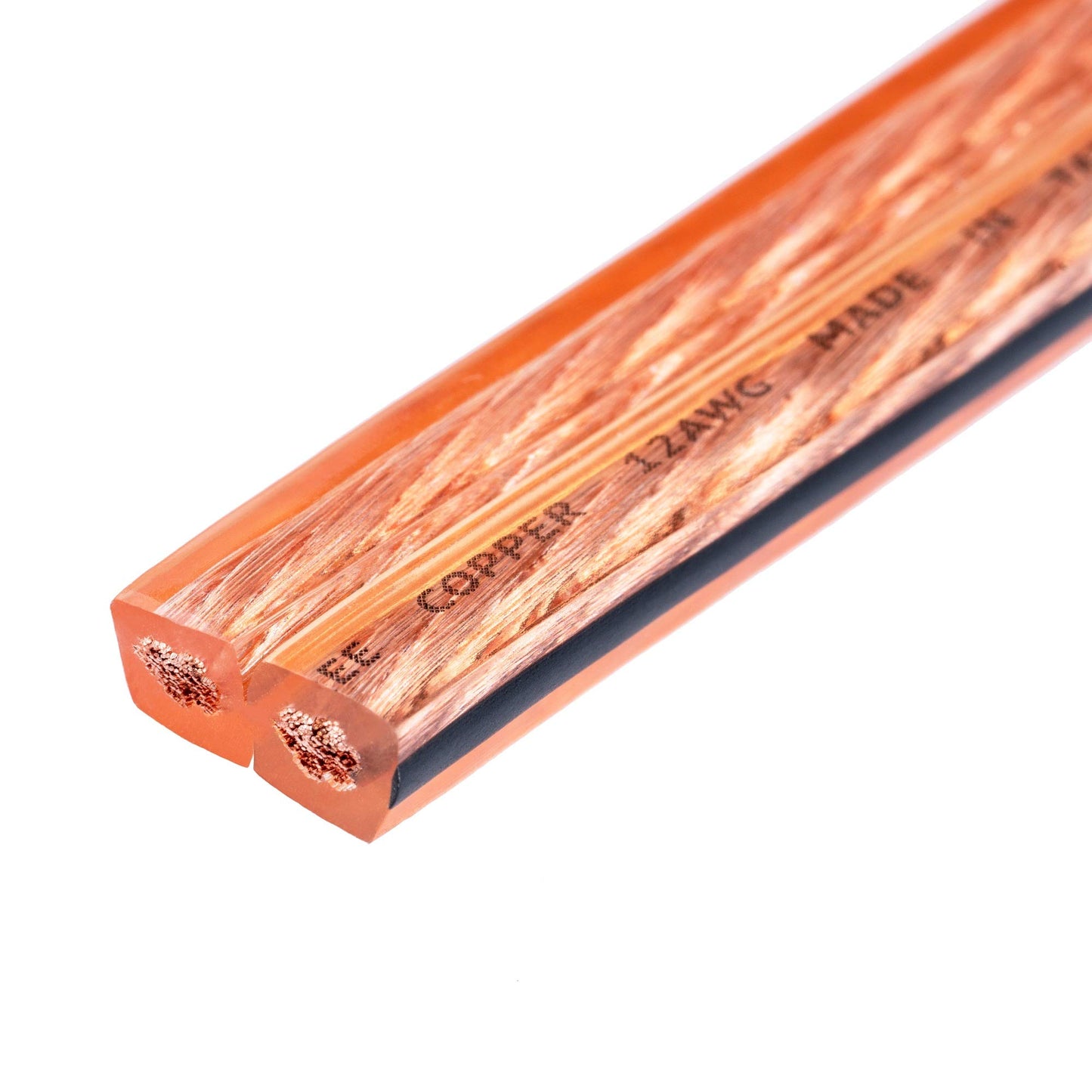 JAVEX 14-Gauge AWG Audio Speaker Wire Cable (100 FT), [OFC Oxygen-Free Copper] Thin Flat Cable for Automotive Car Stereo Audio, HI-FI Stereo, Home