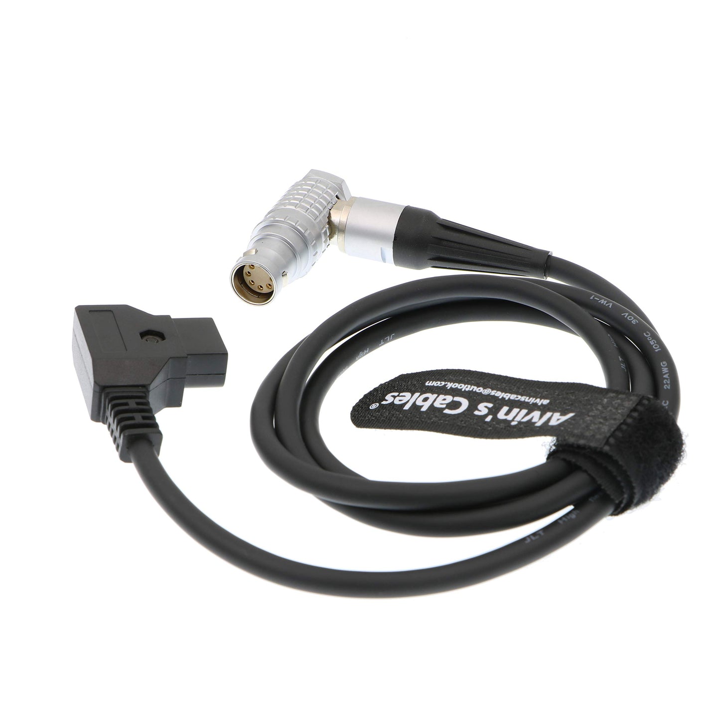 Alvin's Cables Arri Alexa Mini Camera Power Cable 2B Right Angle 8 Pin Female to D Tap