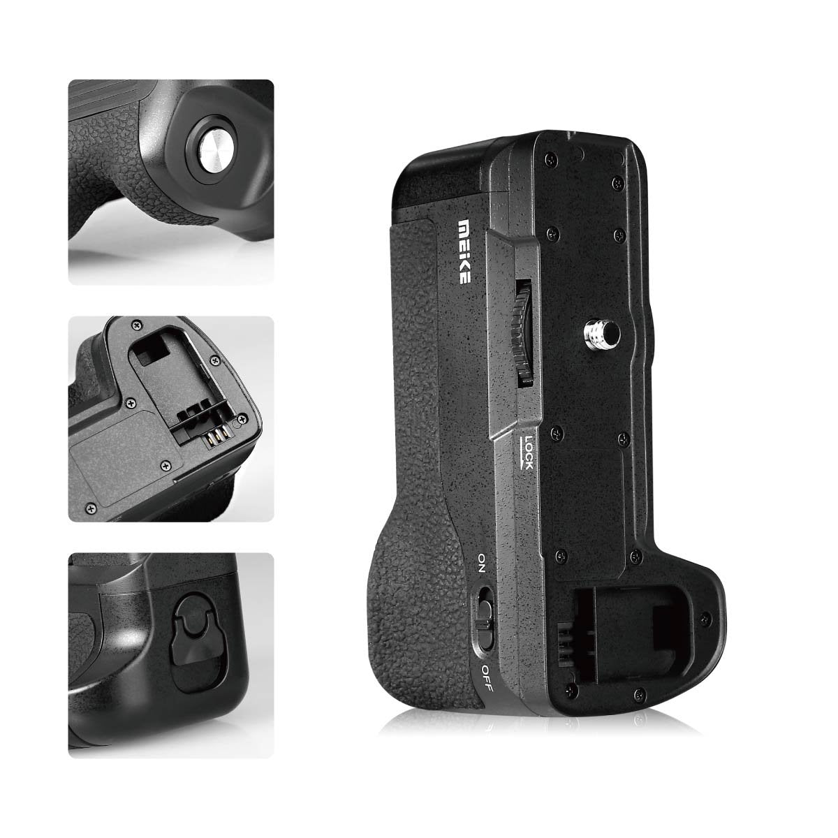 Meike MK-A6300 PRO Battery Grip Built-in Remote Controller Up to 100M to Control Shooting for Sony A6100 A6400 A6300 A6000 Cameras