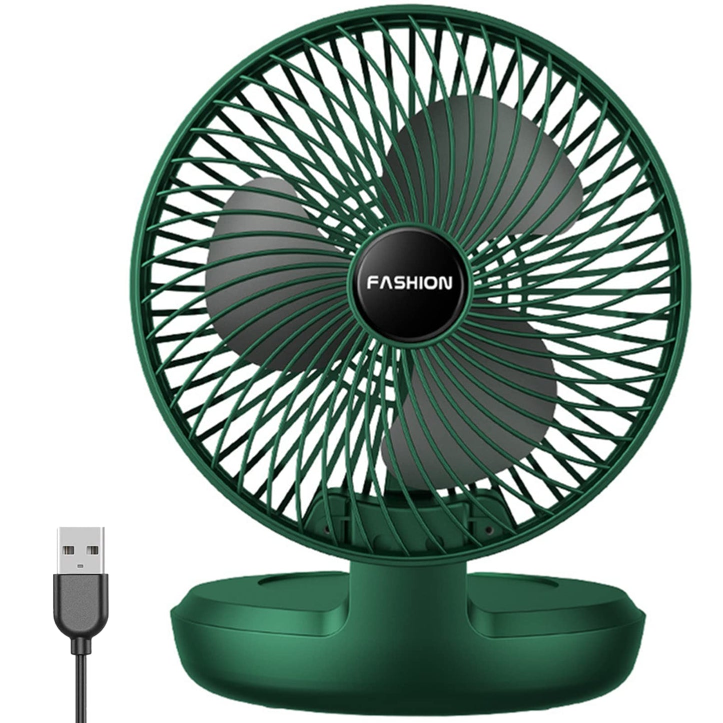 Chchmu USB Desk Fan Mini 8 Inch Foldable Desktop Table Fans 3 Speeds Personal Quiet Fan with Strong Airflow Portable Cooling Fan with Head Adjustable