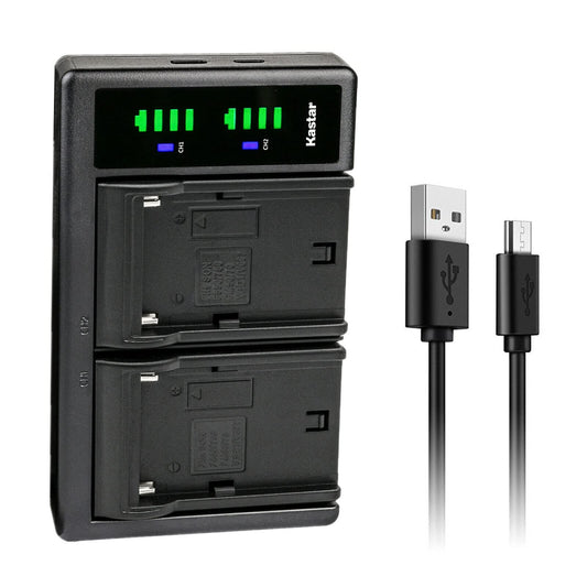 Kastar NP-FM500HN LTD2 USB Battery Charger Compatible with Sony SLT-A99 II a99II a99V CLM-V55 CLM-FHD5 a200 a300 a350 a450 a500 a550 a560 a580 a700