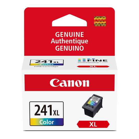 Canon CL-241 XL Genuine Color Ink Cartridge, Compatible with MG2120/3120/4120, MX512/432/472/372/392/522/532/452, MG2220/3220/4220/3520/3620, TS5120