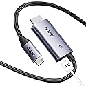 llano USB C to HDMI Cable with 100W PD Charging, 4K@60Hz 2-in-1 Unidirectional Adapter Thunderbolt 5/4/3 Compatible, for MacBook, iPhone 17 Pro Max