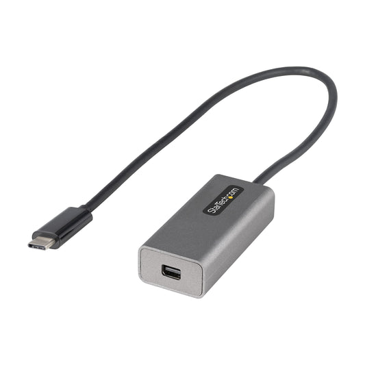StarTech.com USB C to Mini DisplayPort Adapter, 4K 60Hz USB Type C to mDP/Mini DP Monitor Video Converter Dongle, Thunderbolt 3 Compatible, 12"