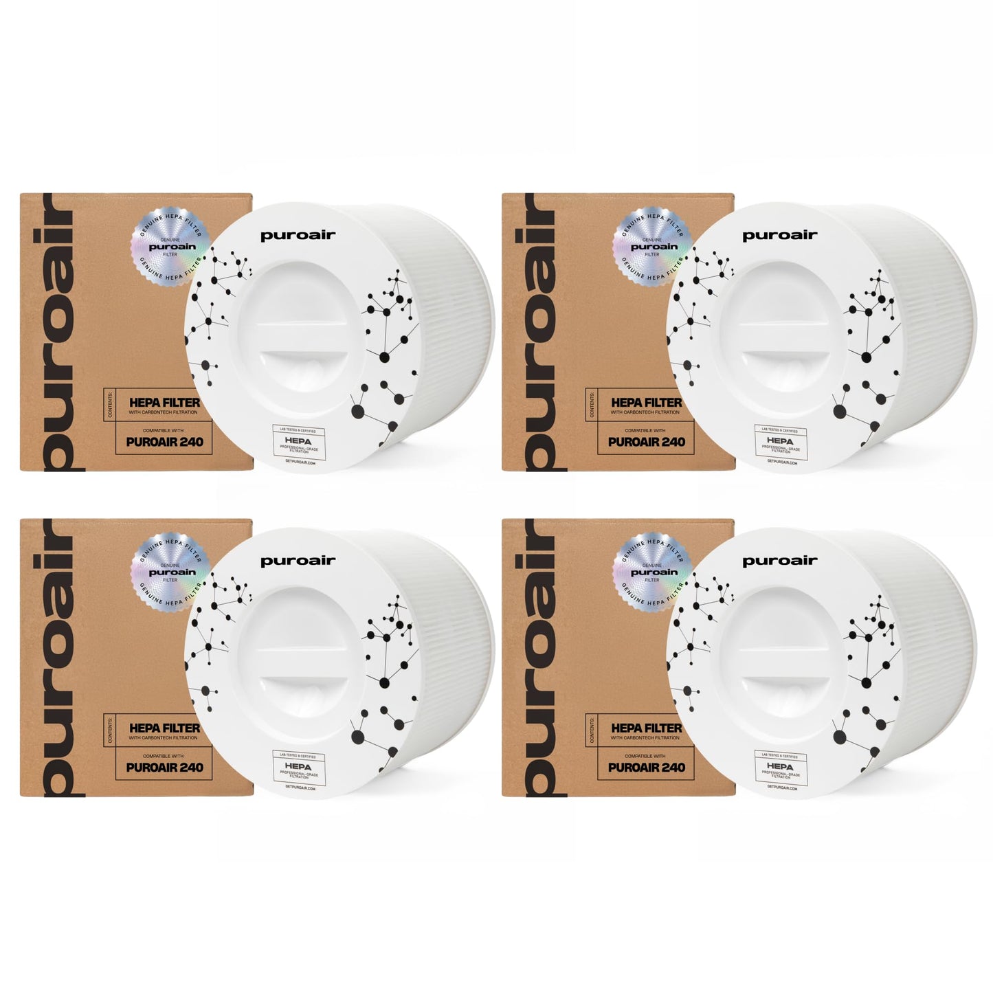 PuroAir 240 Replacement Filter - Genuine 240 Filter Replacement (4PK)