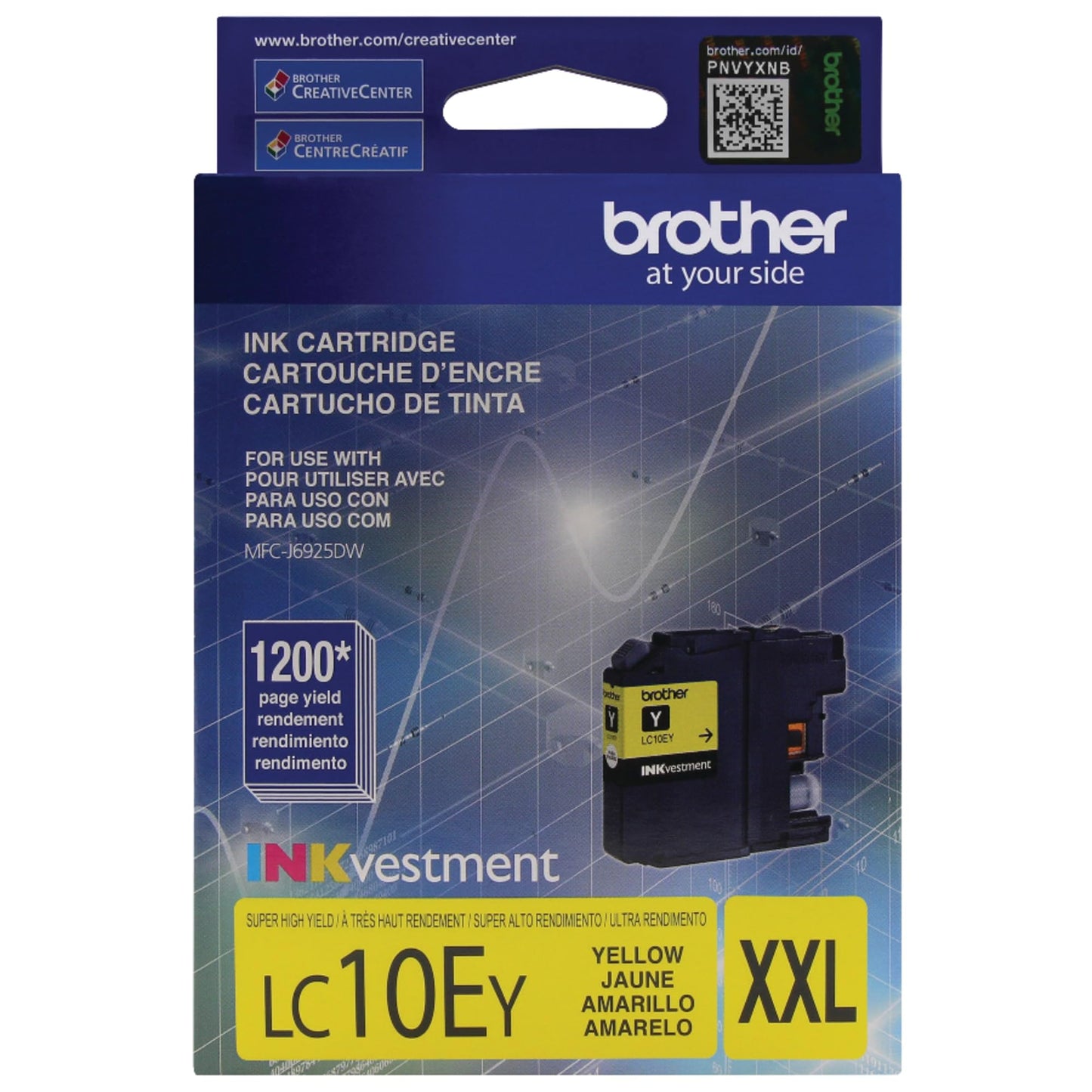 Brother Printer LC10EY Super High Yield Yellow Ink Cartridge