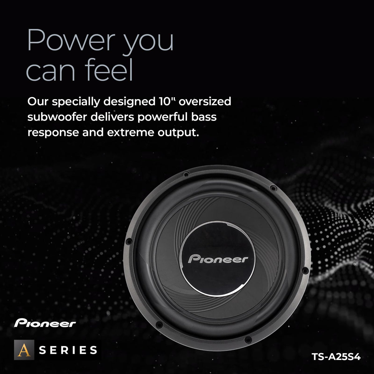 PIONEER A-Series TS-A25S4 10" Subwoofer 1300W Max