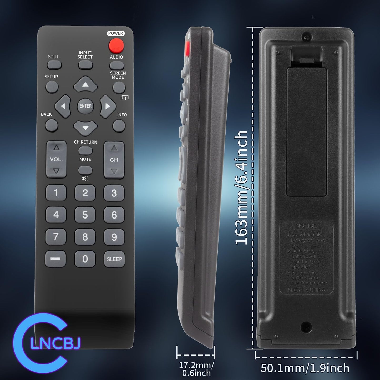 NH000UD Replace Remote Control for Emerson TV Remote Replace and for Sylvania TV Universal Remote LC320SLX LC195SLX