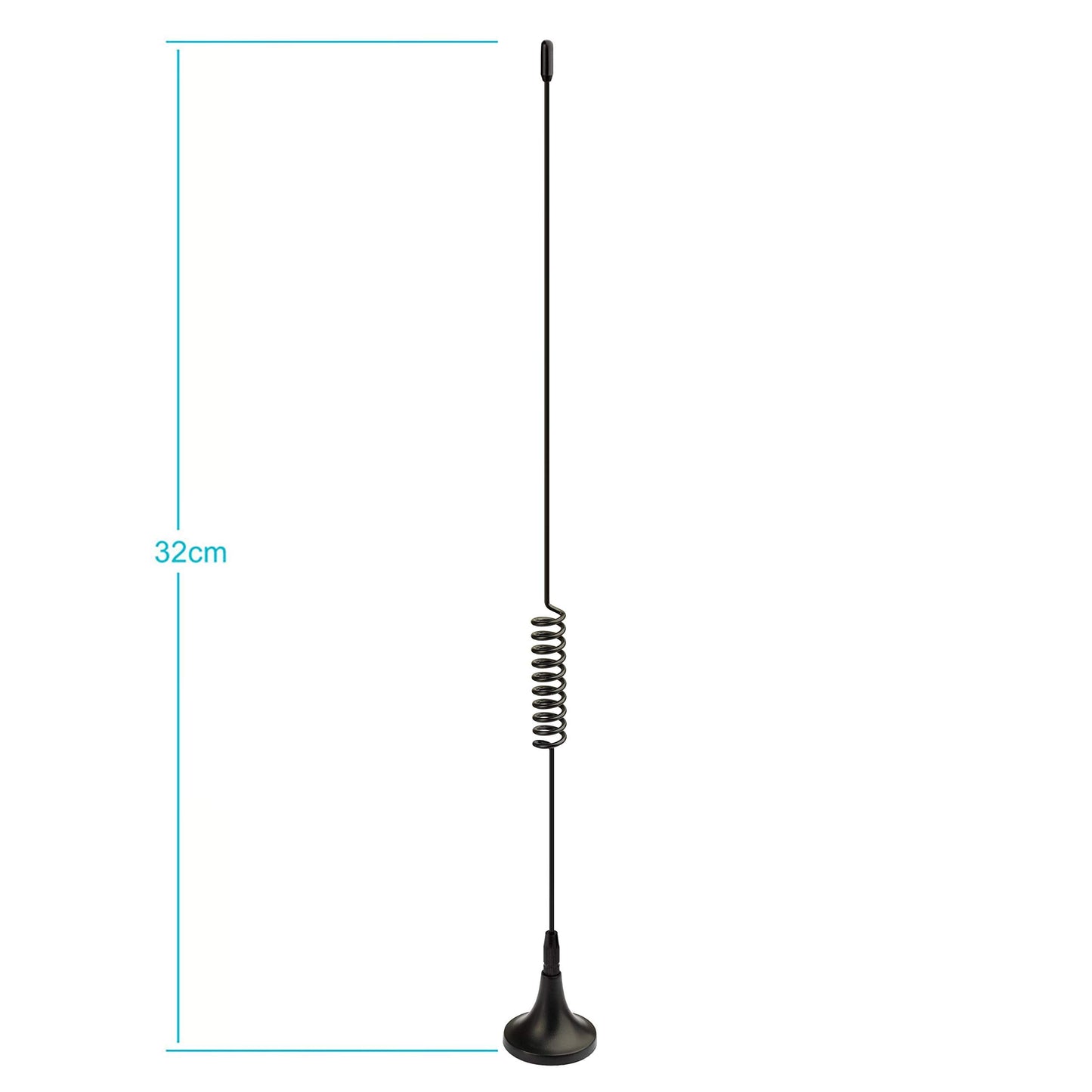 Bingfu Dual Band 978MHz 1090MHz 5dBi Magnetic Base SMA Male MCX Antenna for Aviation Dual Band 978MHz 1090MHz ADS-B Receiver RTL SDR Software Defined