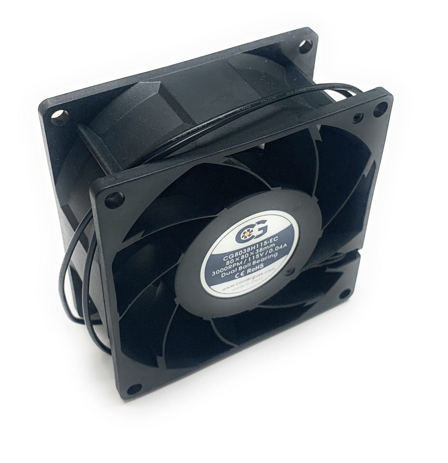 Coolerguys 80x80x38mm 115V High Speed EC Fan CG8038H115-EC