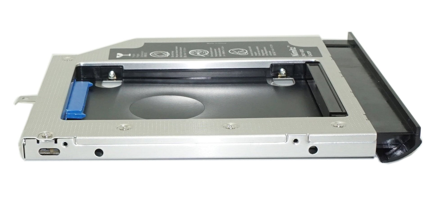 Nimitz 2nd HDD SSD Hard Drive Caddy Compatible with Lenovo G40-70 G40-80 G50-80 with Faceplate/Bracket