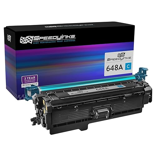 SPEEDYINKS Replacement Toner Cartridge Compatible with HP 648A CE261A (Single Pack, Cyan) Compatible with LaserJet Printers:: CP4025 CP4525 CP4025n