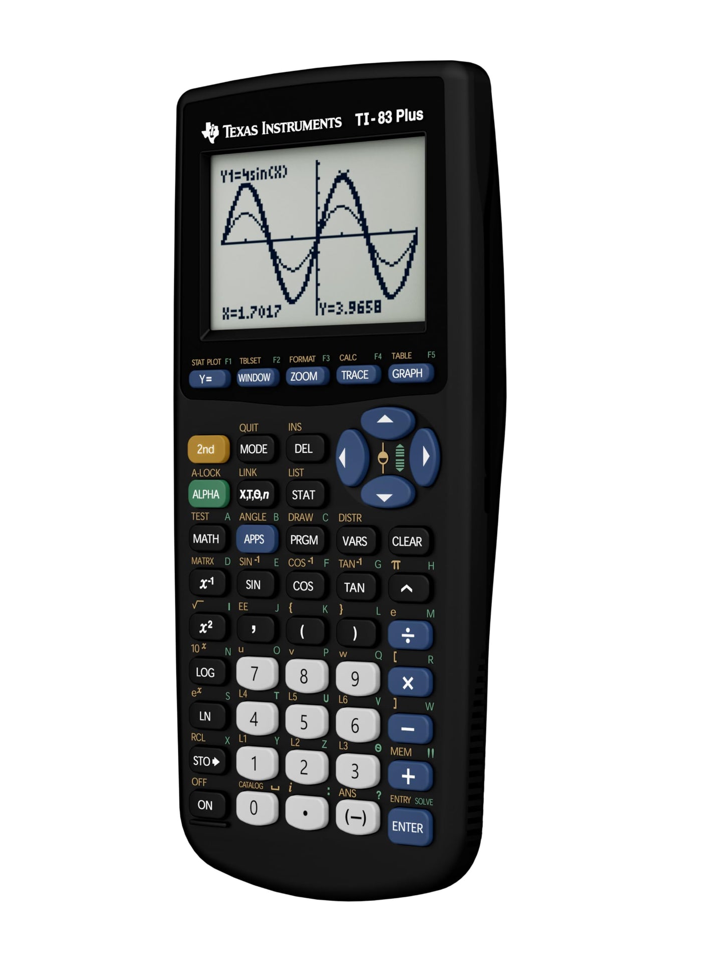 Texas Instruments TI83PLUS TI-83Plus Programmable Graphing Calculator, 10-Digit LCD