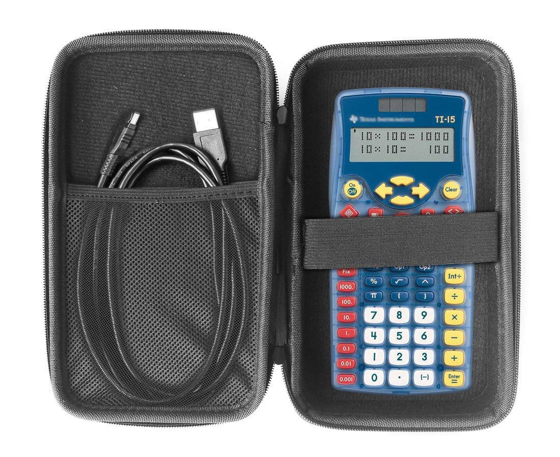 FitSand Hard Case Compatible for Texas Instruments TI-15 Explorer Elementary Calculator