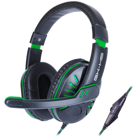 ENHANCE GX-H5 School Headset with Microphone - Perfect for Remote Learning, Study Sessions, and in-Class Listening - Volume Control, USB + 3.5mm
