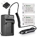 Kastar 2pack Lithium-Ion Battery and AC/DC Battery Charger Kit Replacement for Canon NB-11L NB-11LH and Canon IXUS 175 IXUS 177 IXUS 180 IXUS 185 IXUS