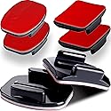 Adhesive Mounts - 3X Curved & 3X Flat Mounts with 3M Sticky Pads - for Your Helmet/Bike/Board/Car - Compatible with All GoPro Hero