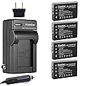 Kastar 4X Battery + Charger for Fujifilm NP-120 FinePix 603, F10, F11, KYOCERA Contax Tvs Digital, RICOH Caplio 300G, Caplio 400G Wide, Caplio Pro G3