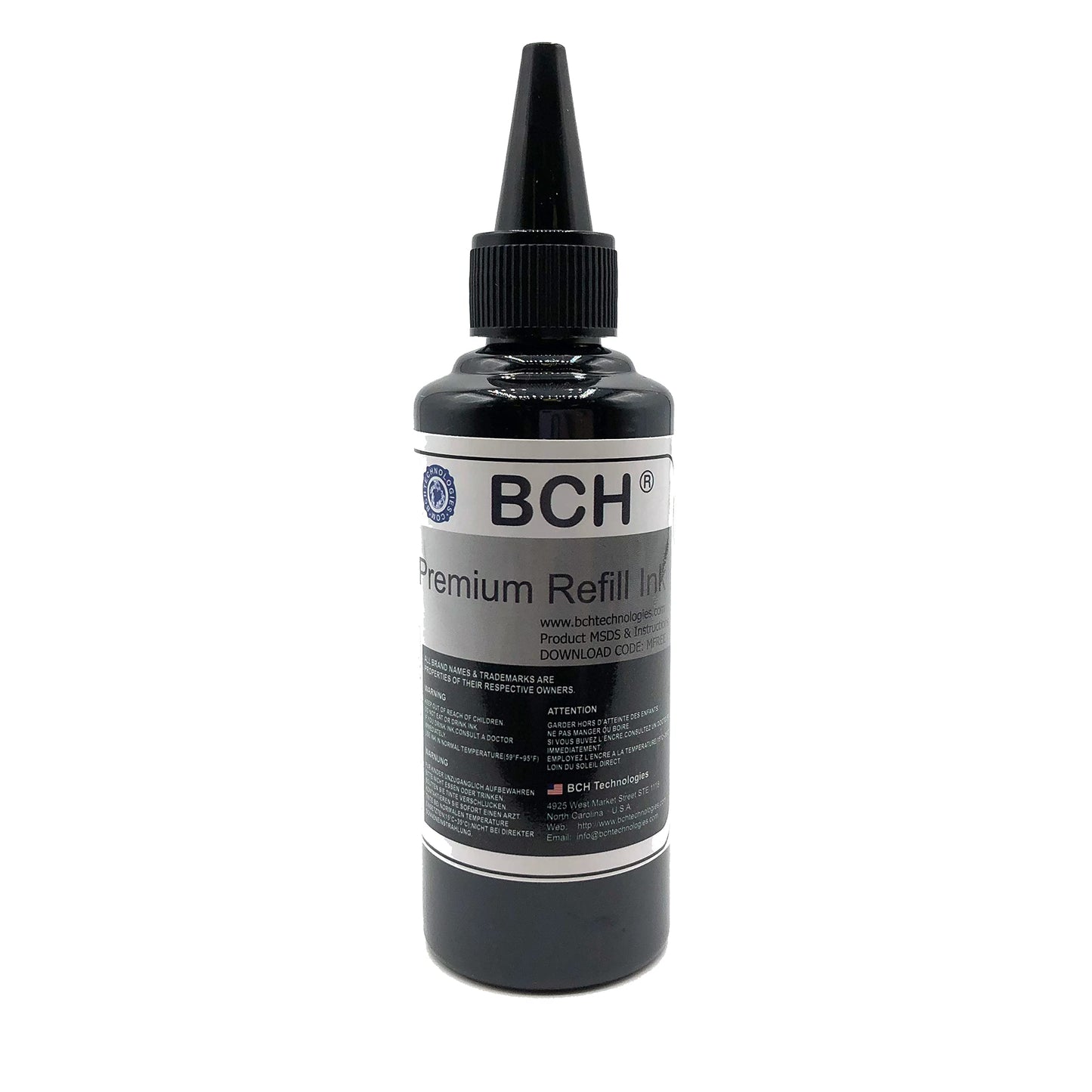 BCH Premium DTF Printer Ink - 100 ml Black for Inkjet Direct to Film Heat Transfer Printing…