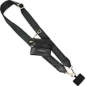Save the Girls Original Clip and Go Phone Strap Pattern (Classic - Black) - Crossbody Phone Strap Chain with Zipper Wallet Pouch - Phone Lanyard