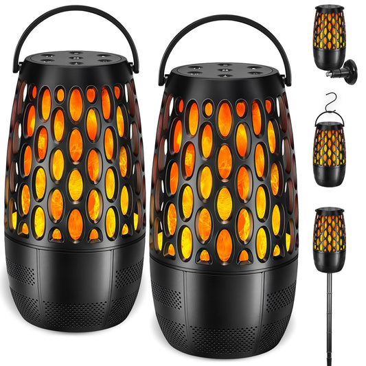 Upgraded Outdoor Bluetooth Speakers Waterproof Patio, Outdoor Speakers with Light, Multi-Speaker Auto-Sync Up to 100 Speaker, BT 5.3 HD Surround