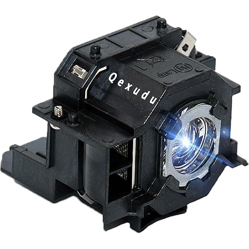 Qexudu v13h010l42 Projector Bulb for Epson-Elp-lp42 PowerLite Home Cinema 83 83+ 83c 83v 410w ex90 emp-83h h330a Replacement Projector Lamp Bulb