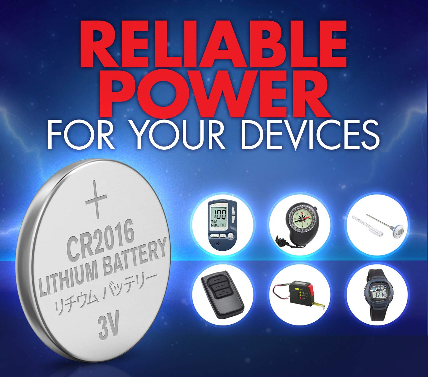 Powermax ACDelco 24-Count CR2016 Batteries, Lithium 3V Coin Cell Button Battery Pack for Watch and Small Electronics, 5 Year Shelf Life