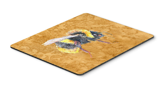 Caroline's Treasures 8850MP Bee on Gold Mouse Pad, Hot Pad or Trivet for Home Office Gaming Working Computers Laptop Mouse Mat,Washable Large Mousepad