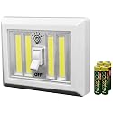 JOEY'Z XL Portable Light, Stick On Magnetic LED Light Switch COB, 400 Lumen